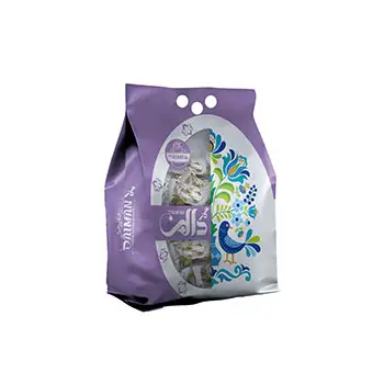 گز ۱۸ درصد مخلوط مغز پسته و بادام نیم کیلویی