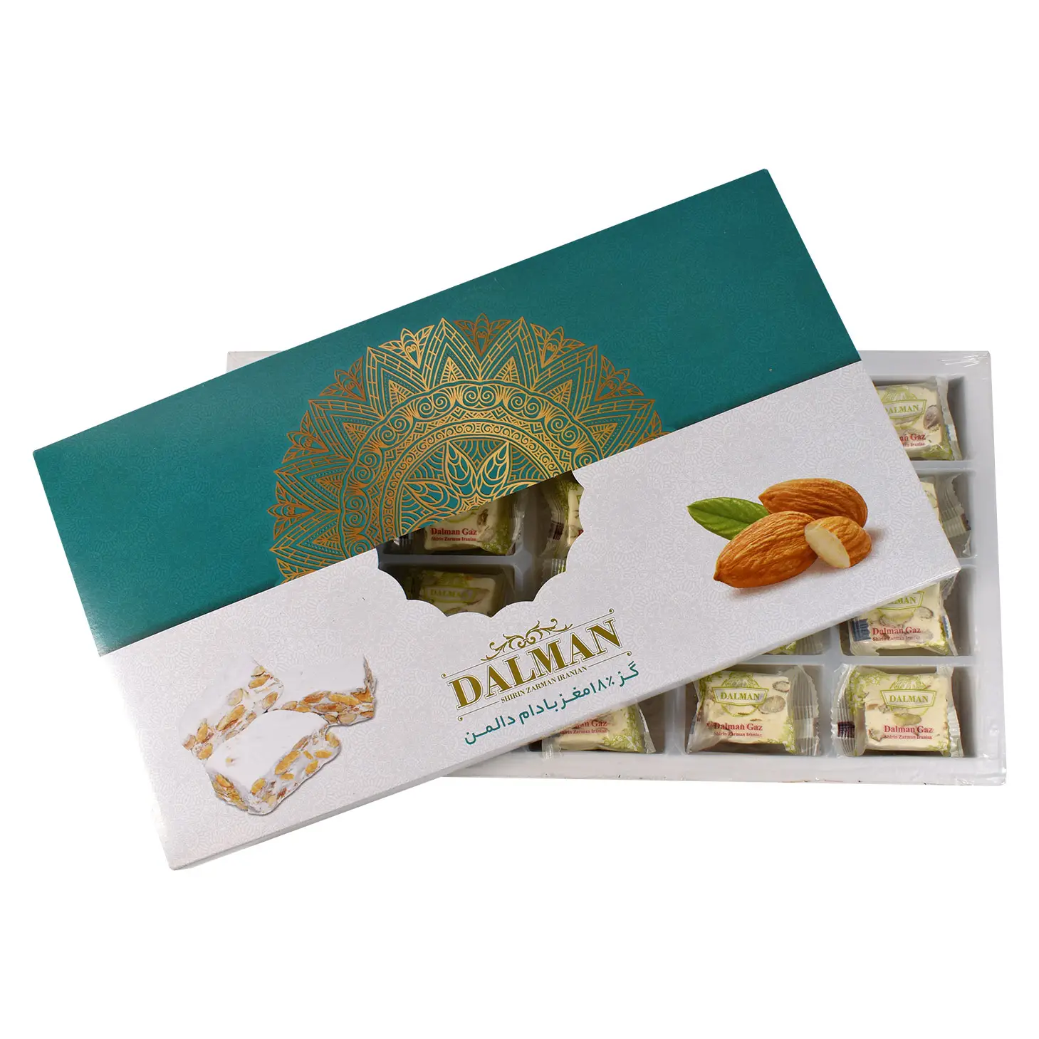 گز 18 درصد مغزبادام 350 گرمی